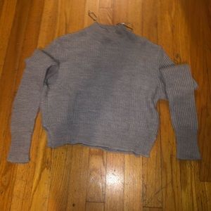 Grey turtle neck